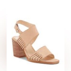 Vince Camuto Karmela Sandle Heeled leather Cream Tan Size 10